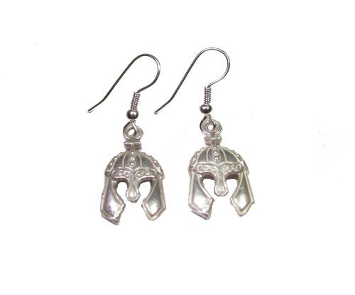 Sterling Silver Viking Helmet Earrings