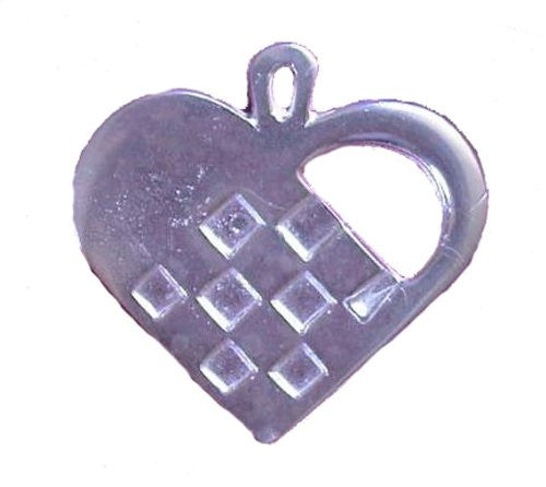 Sterling SIlver Scandinavian Christmas Heart Basket Ornament