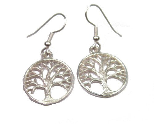 Sterling Silver Tree of Life Earrings