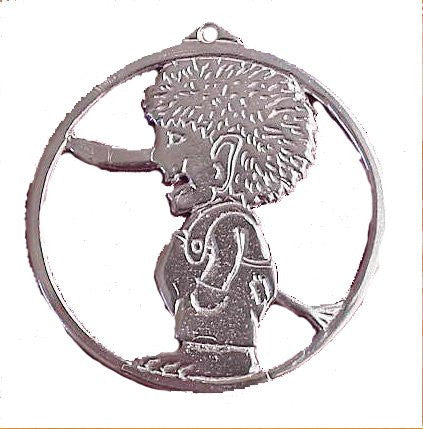 Sterling Silver Troll Pendant