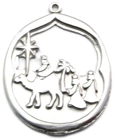 Sterling Silver 3 Wise Men Pendant/ Ornament
