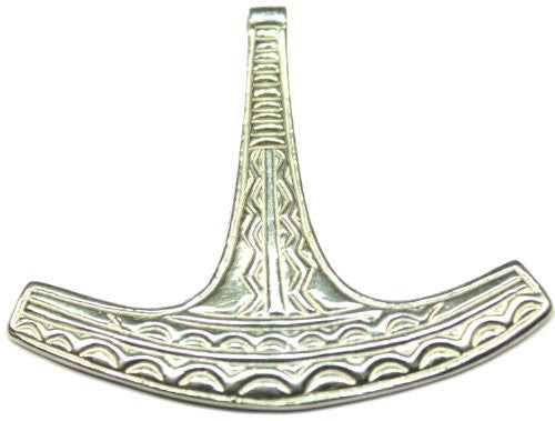 Sterling Silver Scandinavian Traditional Ukonvasara Thor's Hammer
