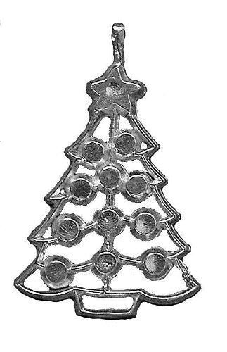 Sterling Silver Christmas Tree Ornament
