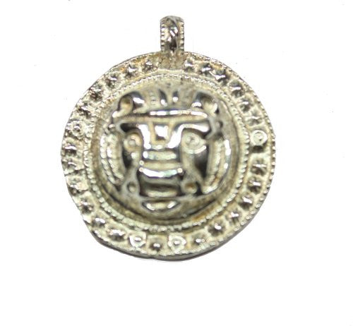 Sterling Silver Roman Lion Head Pendant