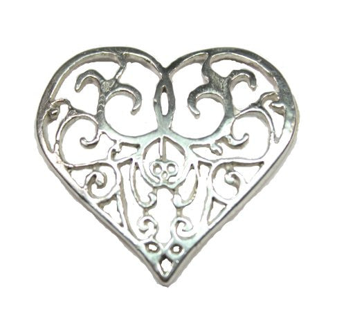 Sterling Silver Viking Heart Pendant