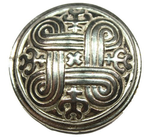 Sterling Silver Traditional Celtic St. John's Cross Pin/Pendant